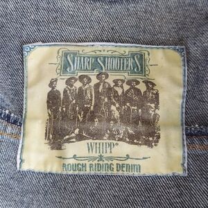 Vintage Sharp Shooters Whipp Western Denim Blue Jean Jacket